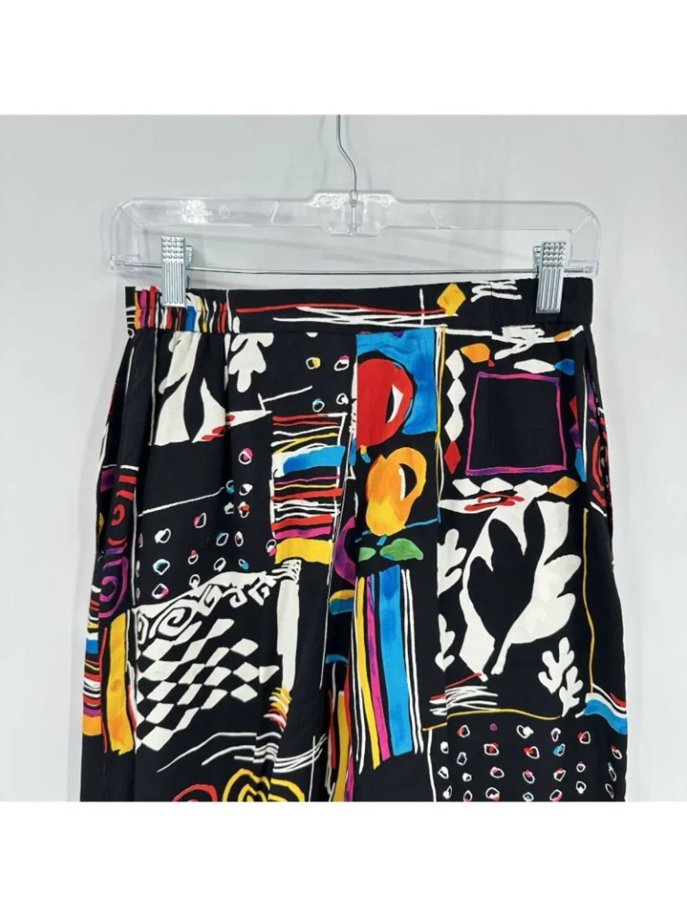 vintage 80s high waisted GRAPHIC PRINT bermuda shorts art teacher downtown girl